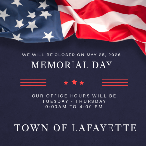Memorial Day Closure